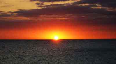 Puesta de sol en Cabo Rojo